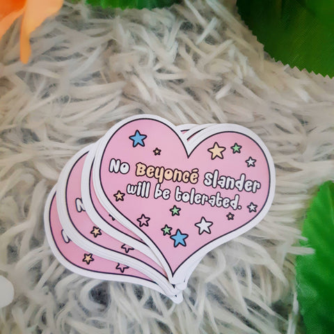 No Beyonce Slander Sticker