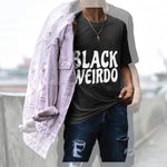 Black Weirdo Crew T-Shirt (BLACK)