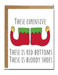 Bloody Shoes Christmas Card