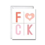 F Love Greeting Card