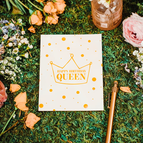 Happy Birthday Queen Greeting Card