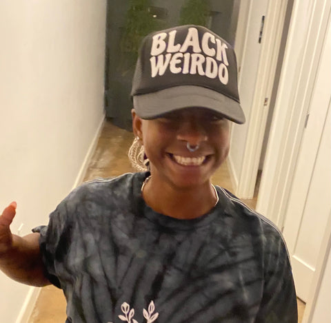 Black Weirdo Trucker Hat