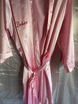 Baddie Pink Satin Robe  (PRE-ORDERS WILL BE SHIPPED JAN 18TH)