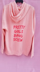 Pretty Girls Bang Screw Pink Hoodie