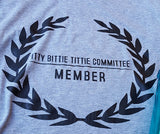 Itty Bitty Titty Committee Member Crop Top