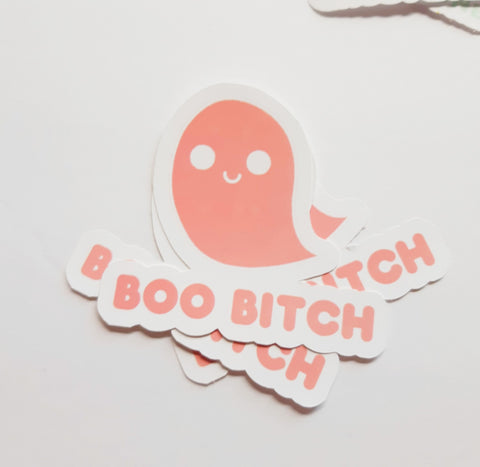 Boo Vinyl Sticker