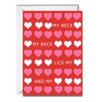 My Neck, My Back Greeting Card