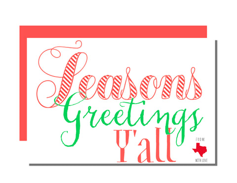 Seasons Greeting Holiday Card